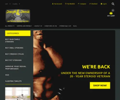 Strengthandsteroids.com(桂林叫乃建材有限公司) Screenshot