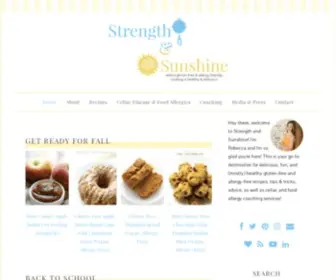 Strengthandsunshine.com(Gluten-Free, Allergy-Free, and Vegan Recipes) Screenshot