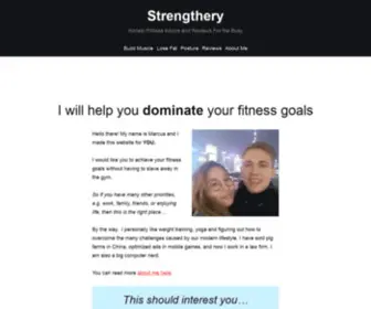 Strengthery.com(Weight training and posture improvement) Screenshot
