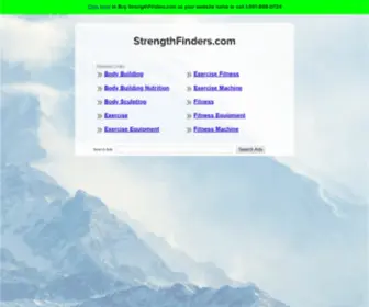 Strengthfinders.com(The Leading Strength Site on the Net) Screenshot