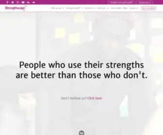 Strengthscope.com(Discover and develop your strengths) Screenshot