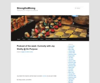 Strengthsmining.com(Tapping into your strengths for a better life) Screenshot