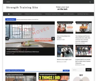 Strengthtrainingsite.com(UPDATED January 2022) Screenshot