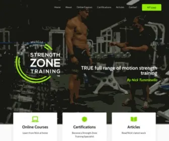 StrengthZonetraining.com(Strength Zone Training) Screenshot