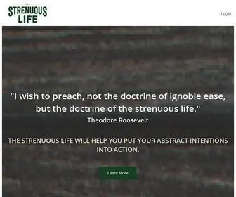 Strenuouslife.co(The New Strenuous Age) Screenshot