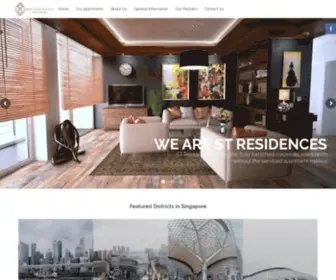 Stresidences.com(Service Apartment Rental In Singapore) Screenshot
