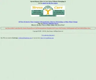 Stresscure.com(No-Nonsense Stress Cures That Really Work) Screenshot