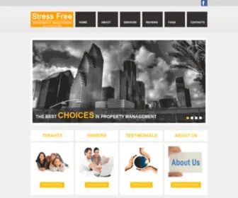 Stressfreepropertysolutions.com(Houston Property Management) Screenshot