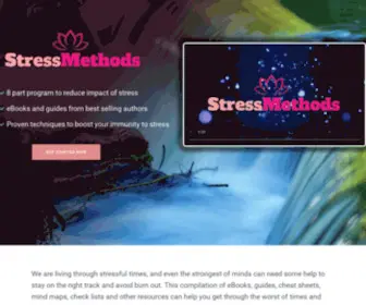 Stressmethods.com(Essential guide for reducing stress) Screenshot