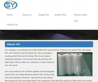 Stretchfilmcn.com(We are the professional stretch film/wrap manufacturer and silage film manufacturer in China) Screenshot