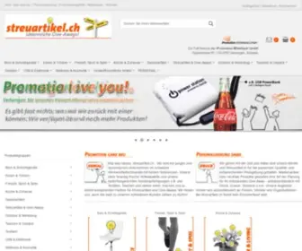 Streuartikel.ch(Bedruckte Werbegeschenke) Screenshot