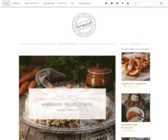 Streusel.ch(Backblog mit den Rezepten einer Bäckerin) Screenshot
