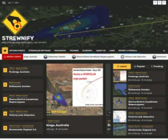 Strewnify.com(Meteorite Strewn Field Maps) Screenshot