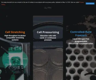 Strexcell.com(Cell Stretching and Freezing) Screenshot