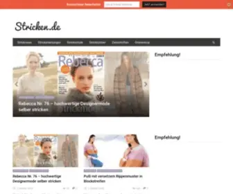 Stricken.de(Das Portal zum Thema Handstricken) Screenshot