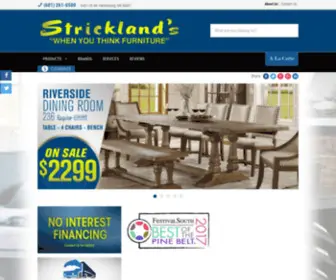 Stricklandfurniture.com(stricklandfurniture) Screenshot