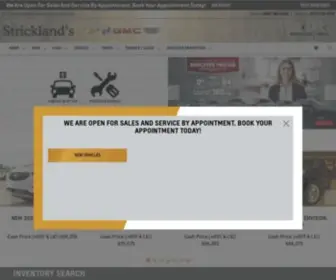 Stricklandsgmc.com(Strickland's Chevrolet Buick GMC Cadillac in Brantford Near Hamilton and Niagara) Screenshot