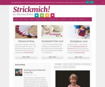 Strickmich.de(Strickanleitungen und Strickblog von Martina Behm Strickmich) Screenshot