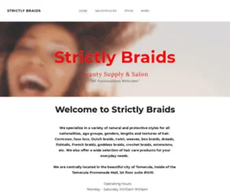 Strictlybraids.com(Strictly Braids) Screenshot