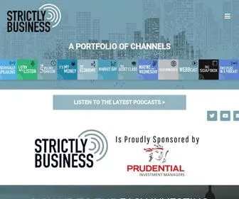 Strictlybusinesspodcast.com(Expert Analysis and Inverviews with Business and Market Leaders) Screenshot