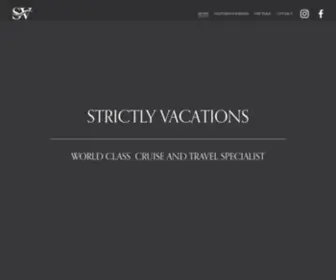 Strictlyvacations.com(Strictly Vacations) Screenshot