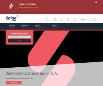 Stridebank.com(Stride Bank) Screenshot