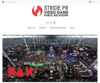 Stridepr.com(Stride PR) Screenshot