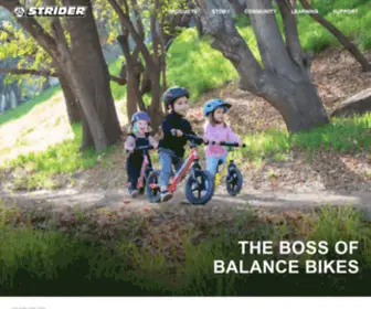 Striderbikes.ca(Strider Balance Bikes inspire kids to ride) Screenshot