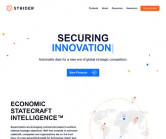 Striderintel.com(Prevent intellectual property theft and supply chain vulnerabilities) Screenshot