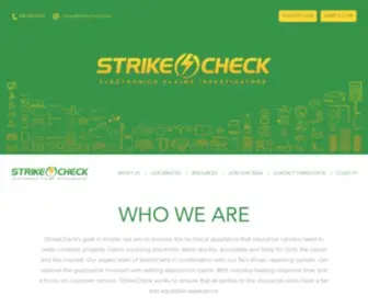 Strikecheck.com(Electronics Claims Investigators) Screenshot