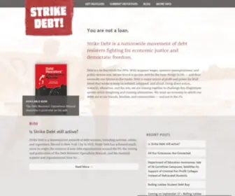 Strikedebt.org(Strike Debt) Screenshot
