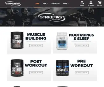 Strikefirstnutrition.com(Strike First Nutrition) Screenshot