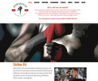 Strikefit.com.au(Fitness Trainer) Screenshot