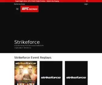 Strikeforce.com(Strikeforce) Screenshot