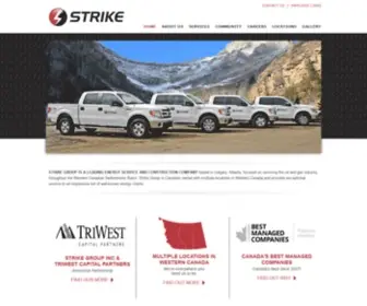 Strikegroup.ca(Infrastructure Construction & Maintenance) Screenshot