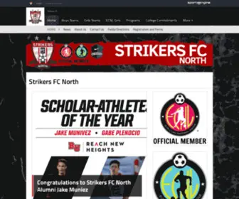 Strikersfcnorth.com(Strikers FC) Screenshot