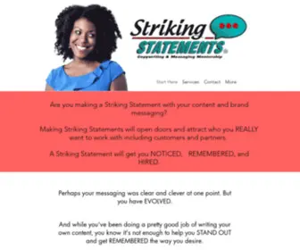 Strikingstatements.com(Striking Statements) Screenshot
