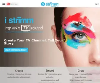 Strimm.com(Create Online TV Channel) Screenshot