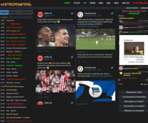 Strims.top(Mecze online stream transmisje sportowe za darmo) Screenshot