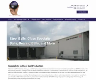 Strindustries.com(Steel Ball) Screenshot