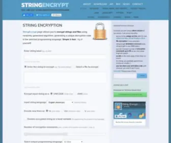 Stringencrypt.com(String Encryption & File Encryption for Developers) Screenshot