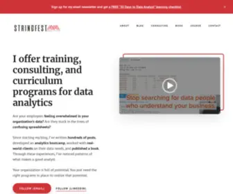 Stringfestanalytics.com(Data analytics & education) Screenshot