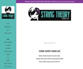 Stringtheoryfabricart.com(String Theory Fabric Art) Screenshot