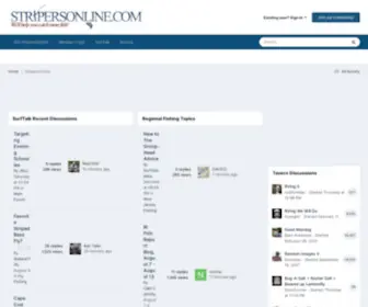 Stripersonline.com(Striped Bass) Screenshot