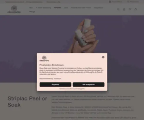 Striplac.de(Alessandro International) Screenshot