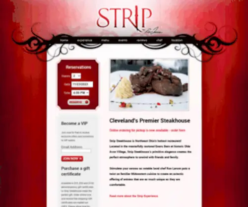 Stripsteakhouse.com(Stripsteakhouse) Screenshot