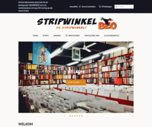 Stripwinkelbeo.be(Stripwinkel Beo) Screenshot