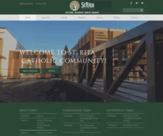 Stritaparish.net(Rita Catholic Community (Dallas) Screenshot
