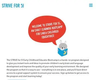 Striveforfive.com(Strive for Five Strive for Five) Screenshot