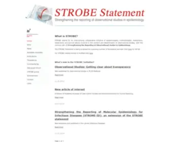 Strobe-Statement.org(Strengthening the reporting of observational studies in epidemiology) Screenshot